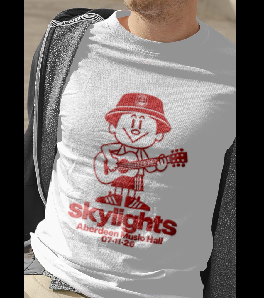 Skylights Aberdeen Music Hall 07/11/23 Boy Playing Guitar T-Shirt
