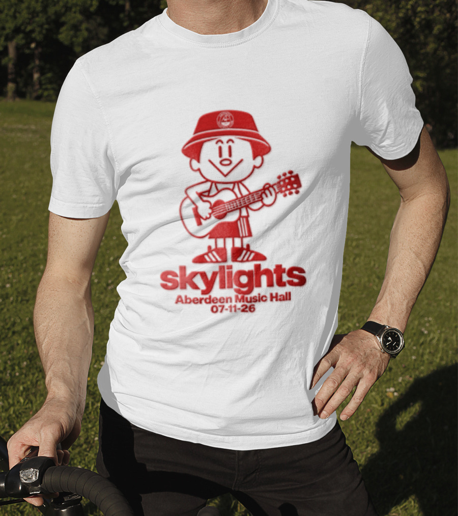 Skylights Aberdeen Music Hall 07/11/23 Boy Playing Guitar T-Shirt