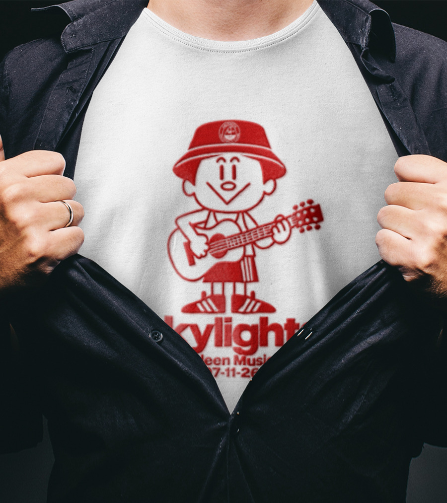 Skylights Aberdeen Music Hall 07/11/23 Boy Playing Guitar T-Shirt