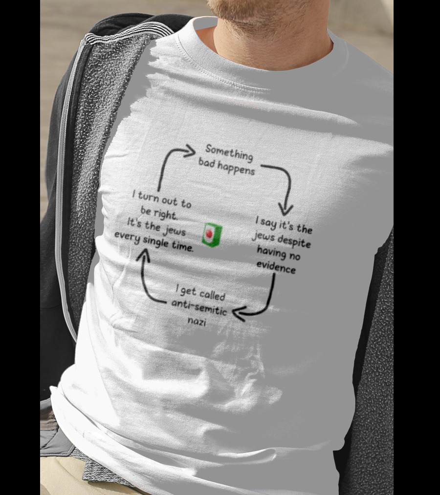 Something Bad Happens Antisemitic Conspiracy Meme T-Shirt