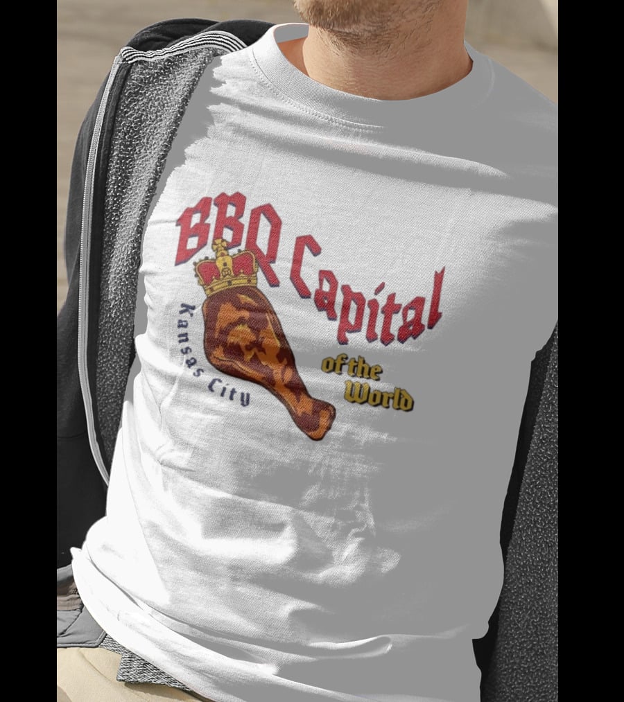 Kansas City BBQ Capital Of The World Crowned Barbecue Leg T-Shirt