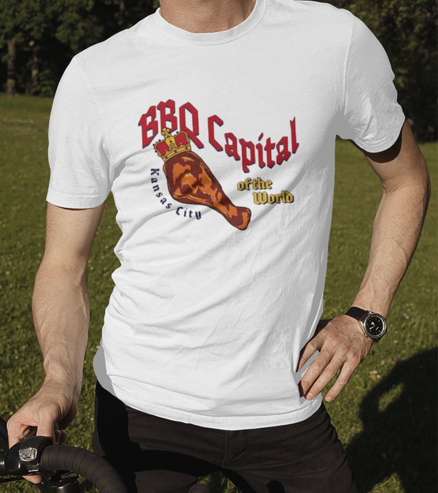 Kansas City BBQ Capital Of The World Crowned Barbecue Leg T-Shirt
