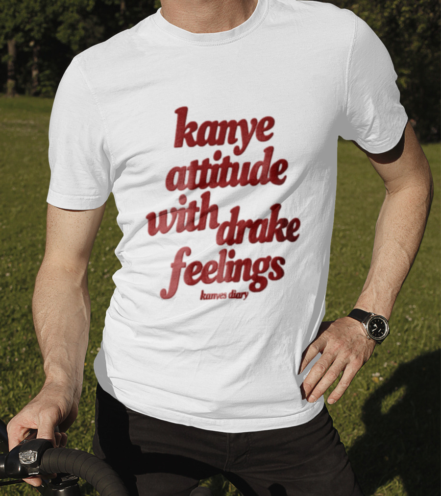 Kanye Attitude With Drake Feelings Kanyes Diary Red T-Shirt