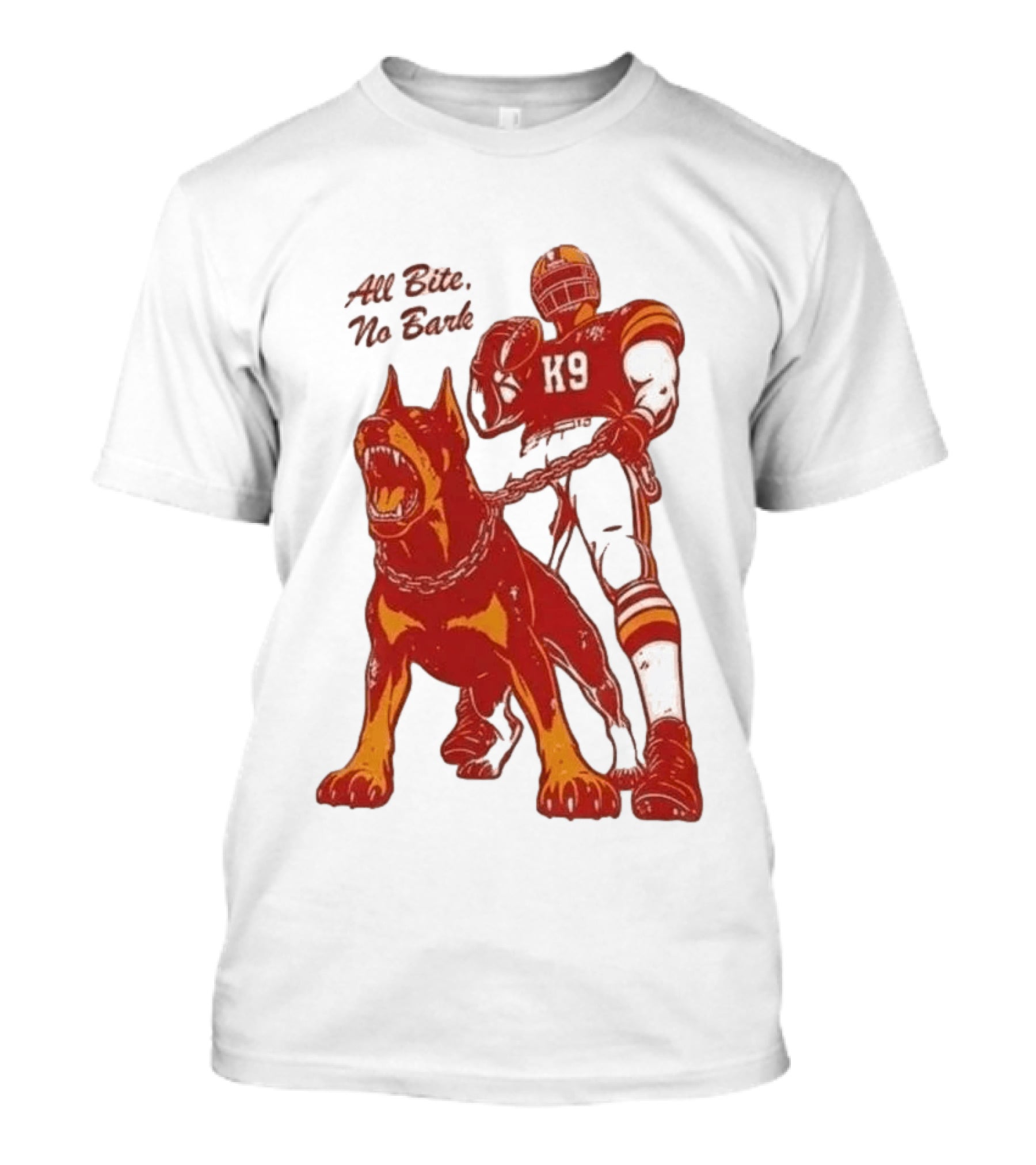 Kenneth Walker III K9 All Bite No Bark Football Player And Dog T-Shirt