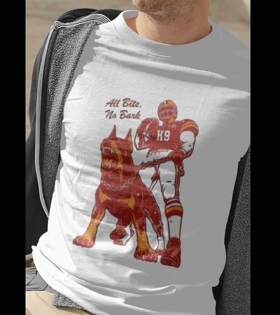 Kenneth Walker III K9 All Bite No Bark Football Player And Dog T-Shirt