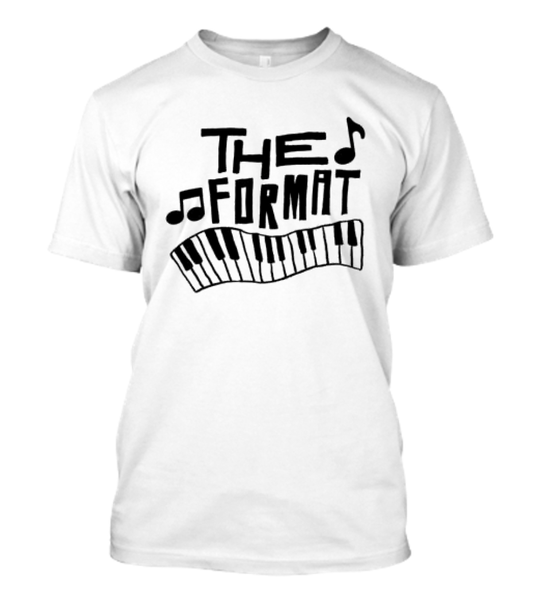 The Format Piano Music Notes Ringer T-Shirt