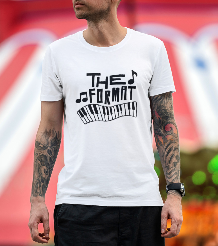 The Format Piano Music Notes Ringer T-Shirt