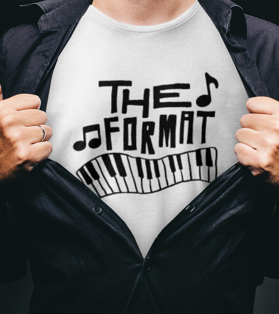 The Format Piano Music Notes Ringer T-Shirt