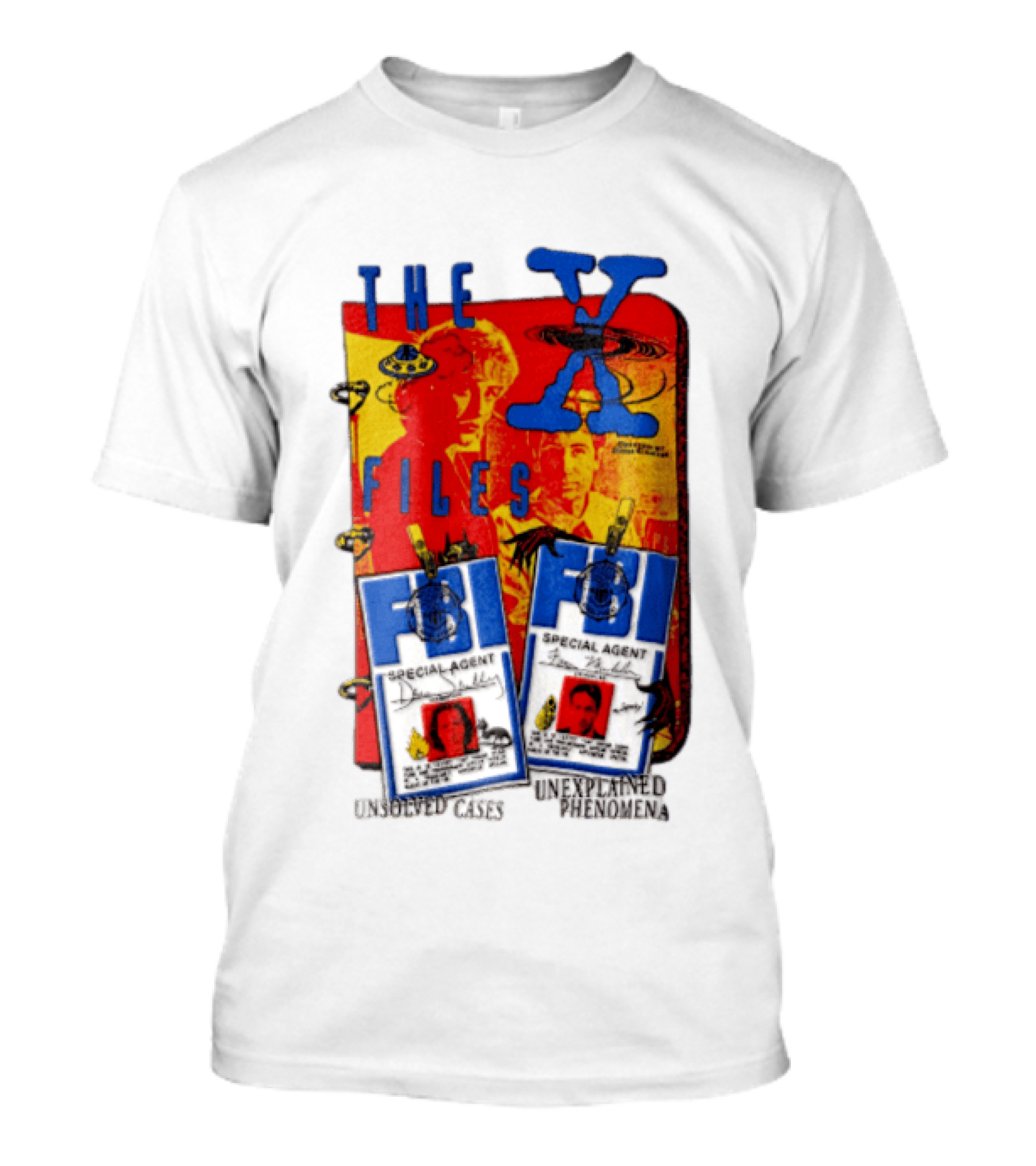 The X Files FBI Special Agent Unsolved Cases Unexplained Phenomena T-Shirt