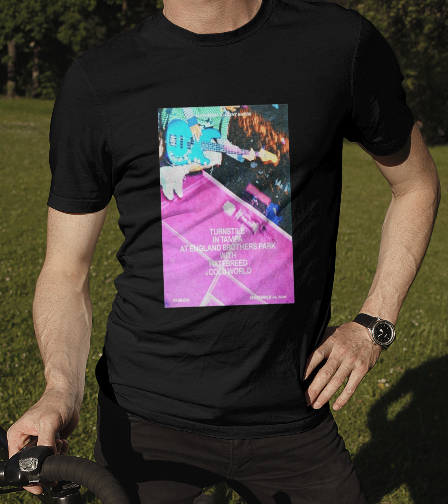 Turnstile Tampa England Brothers Park September 19 2026 Hatebreed Cold World Florida T-Shirt