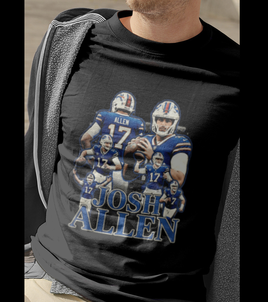 Josh Allen Buffalo Bills Multiple Poses 17 Football T-Shirt