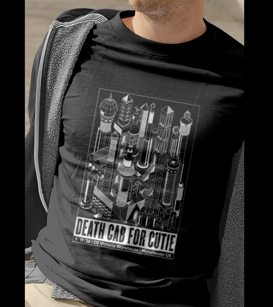 Death Cab For Cutie 09 19 2026 O2 Victoria Warehouse Manchester UK T-Shirt