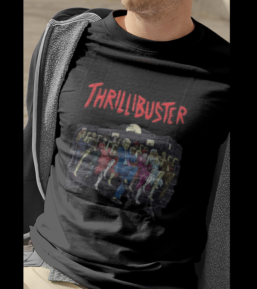 Thrillibuster Zombies Dancing With Man Suit T-Shirt