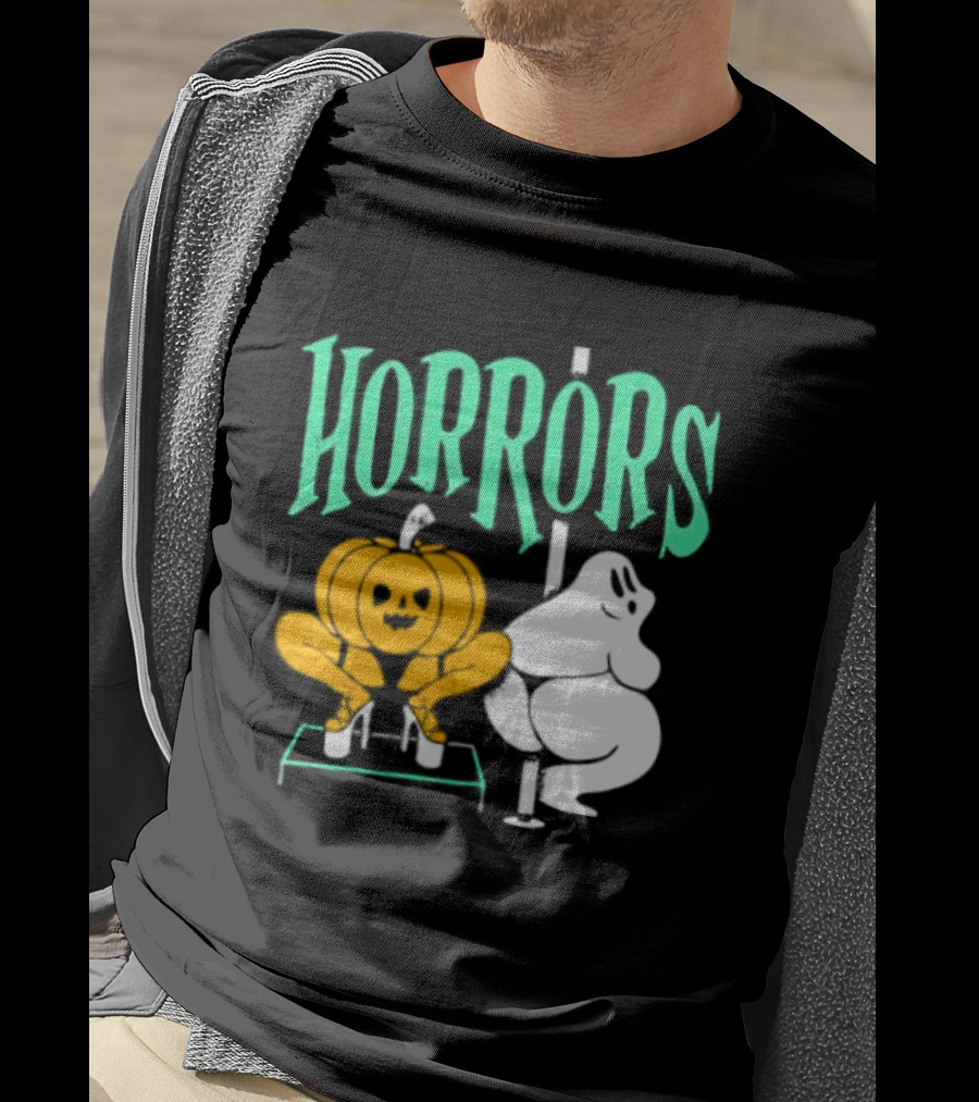 Horrors Halloween Meme Creepy Pumpkin Toilet Humor T-Shirt