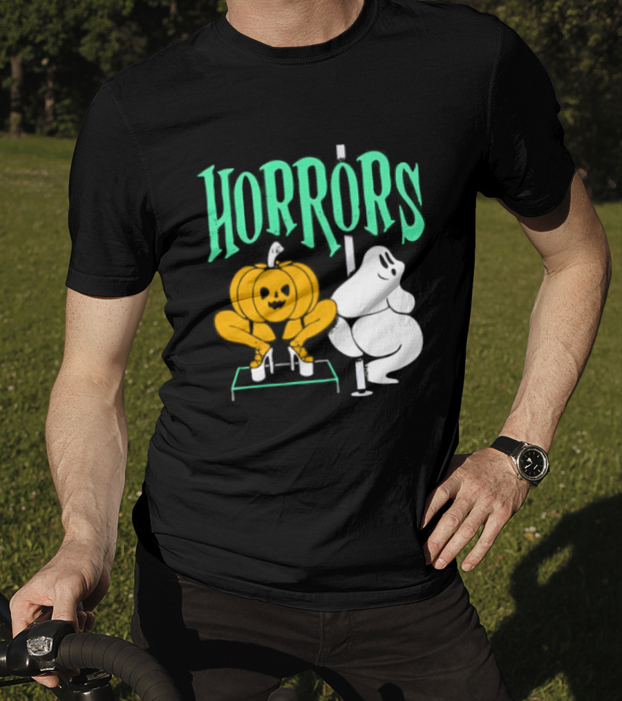 Horrors Halloween Meme Creepy Pumpkin Toilet Humor T-Shirt