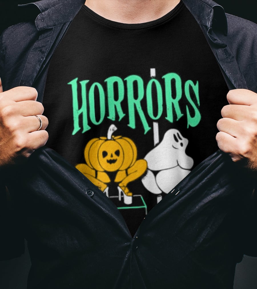 Horrors Halloween Meme Creepy Pumpkin Toilet Humor T-Shirt