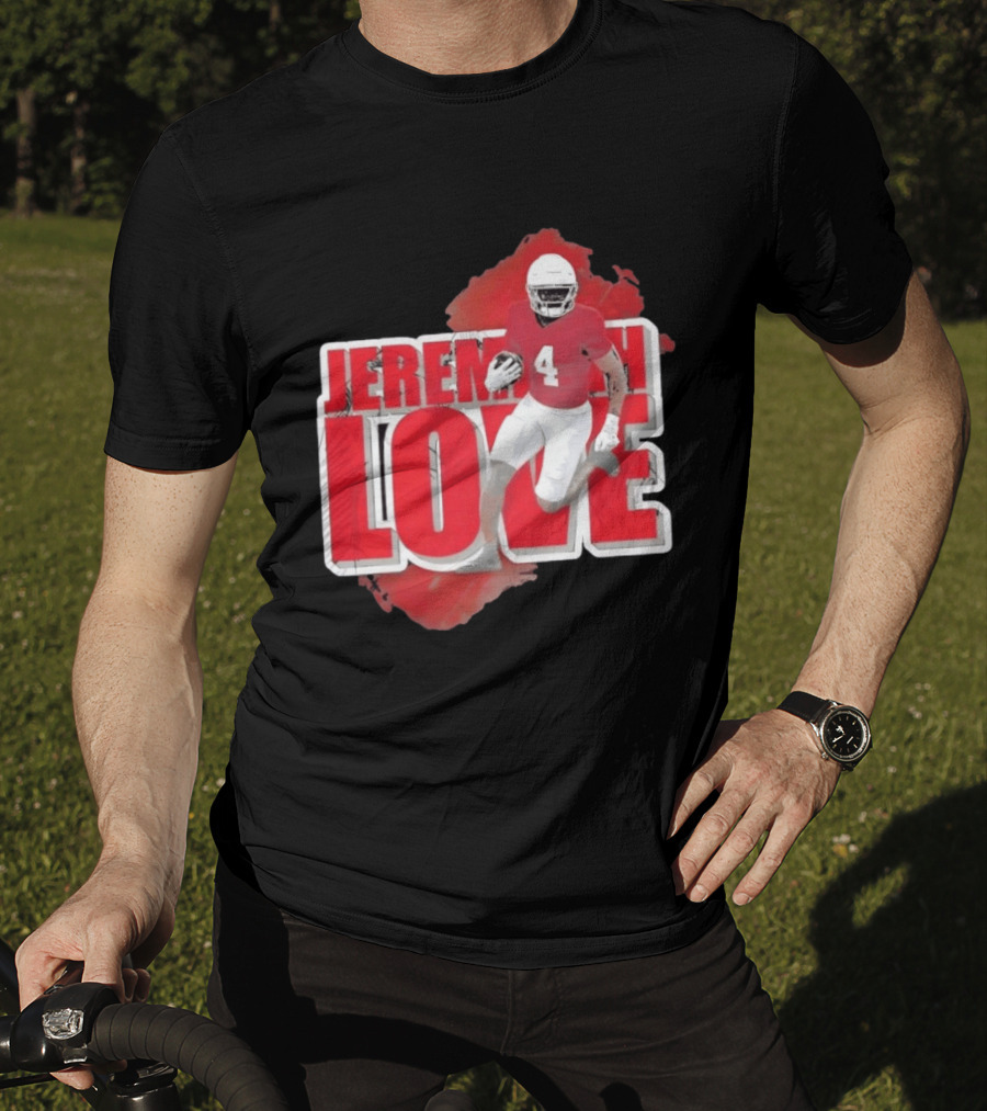 Jeremiyah Love Arizona Cardinals Football Number 4 Player T-Shirt
