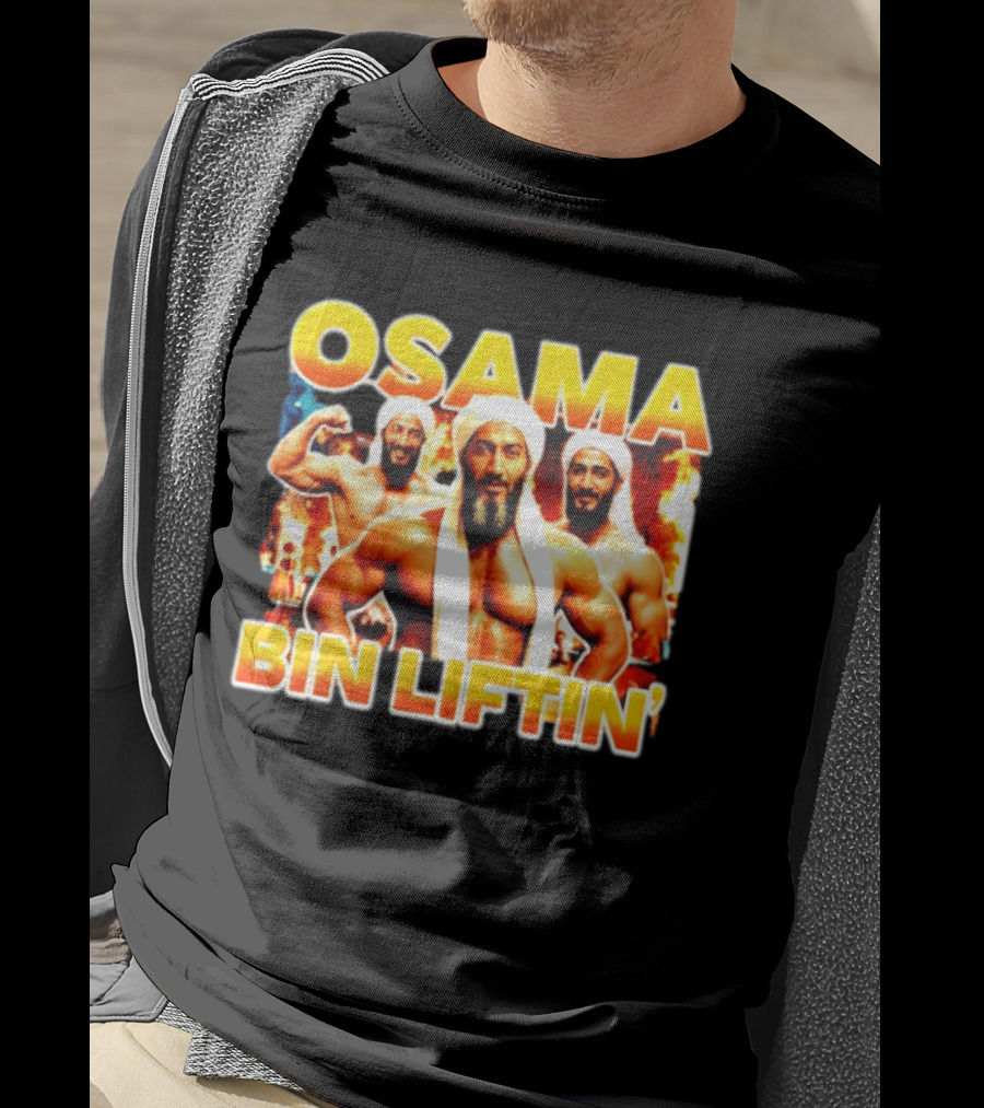 Osama Bin Liftin' Muscular Trio With Turbans And Explosive T-Shirt