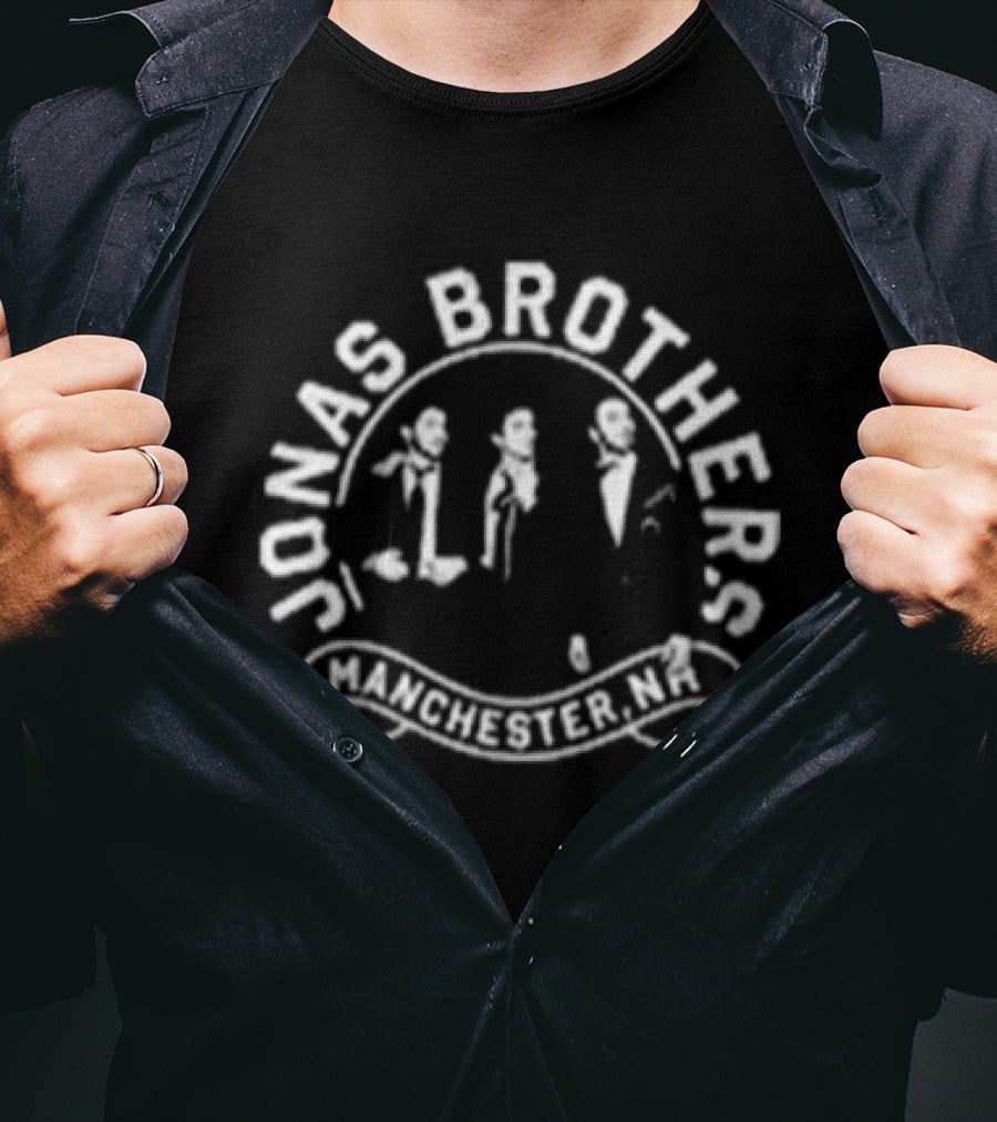 Jonas Brothers Manchester New Hampshire Sep 26 2026 SNHU Arena Burning Up Tour All Over Again T-Shirt