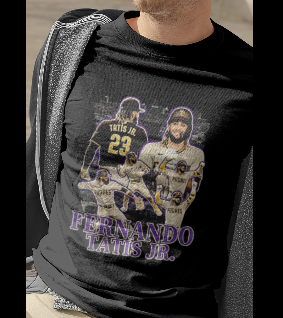 Fernando Tatis Jr San Diego Padres Baseball Player Multiple Images T-Shirt