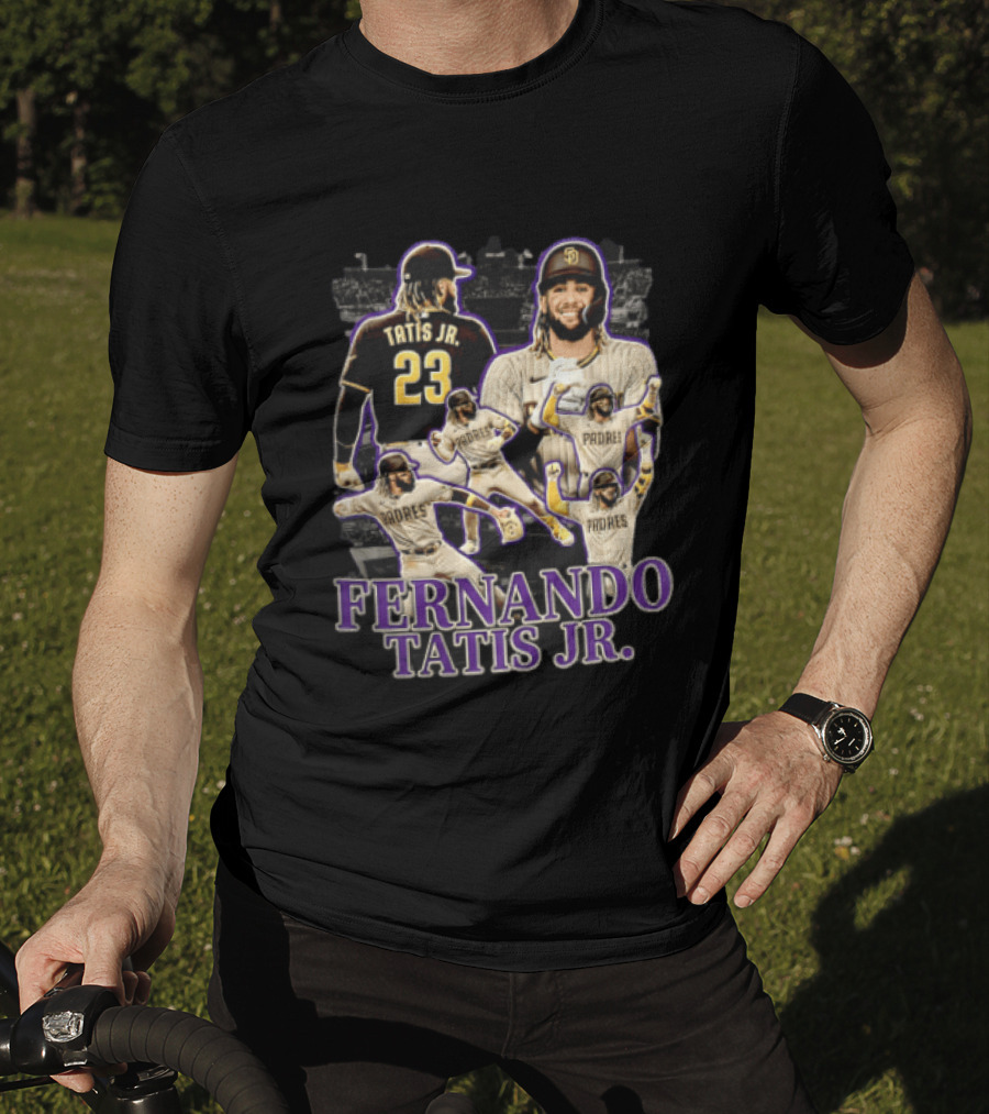 Fernando Tatis Jr San Diego Padres Baseball Player Multiple Images T-Shirt