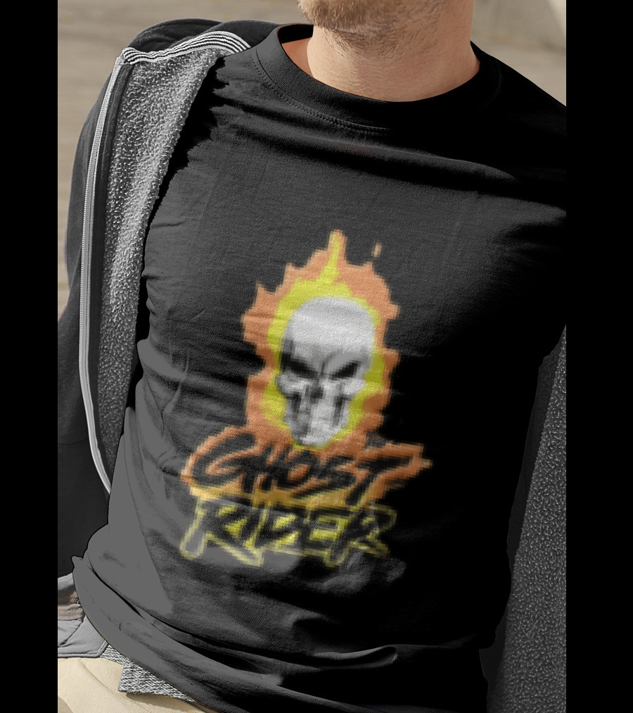 Marvel Ghost Rider Flaming Skull T-Shirt
