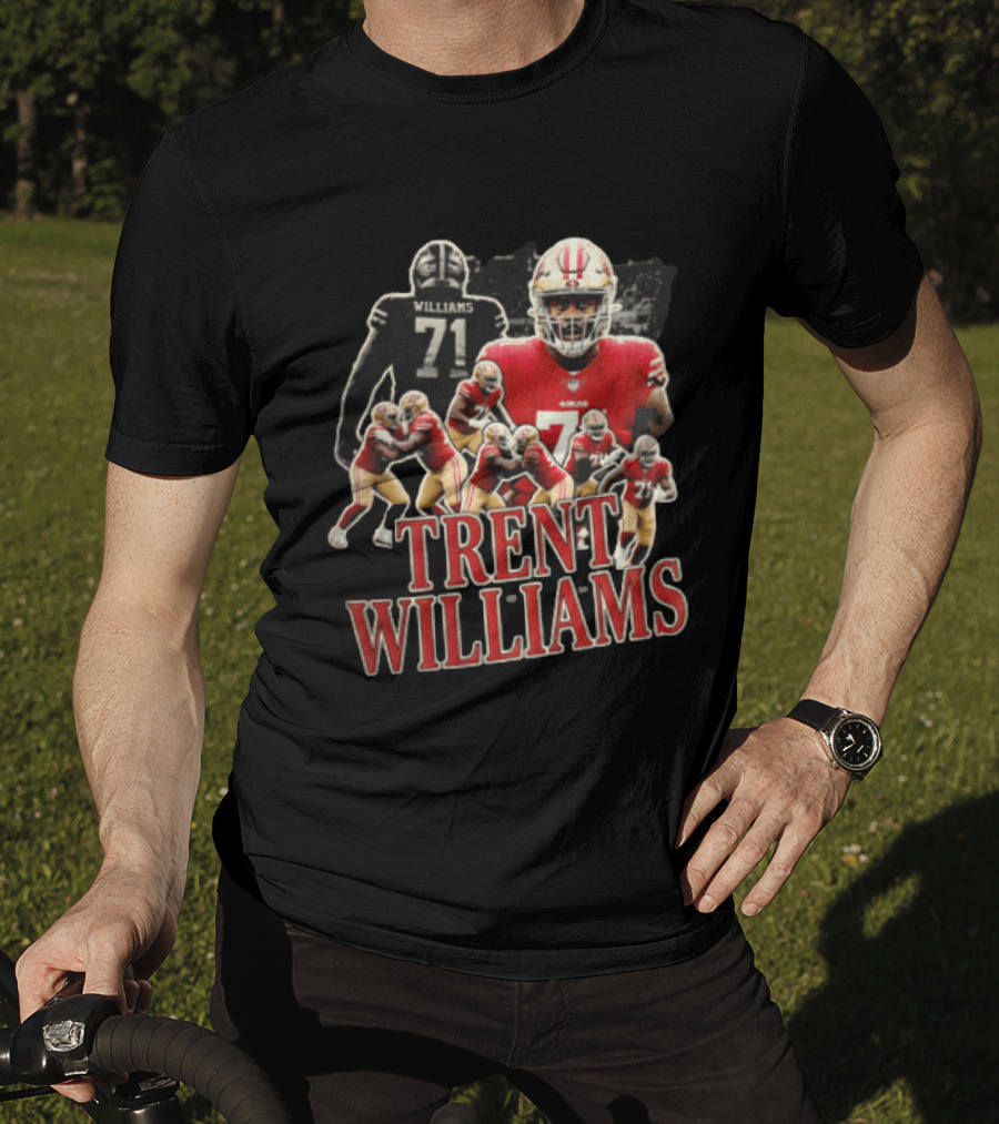 San Francisco 49ers Trent Williams Number 71 Action Poses T-Shirt