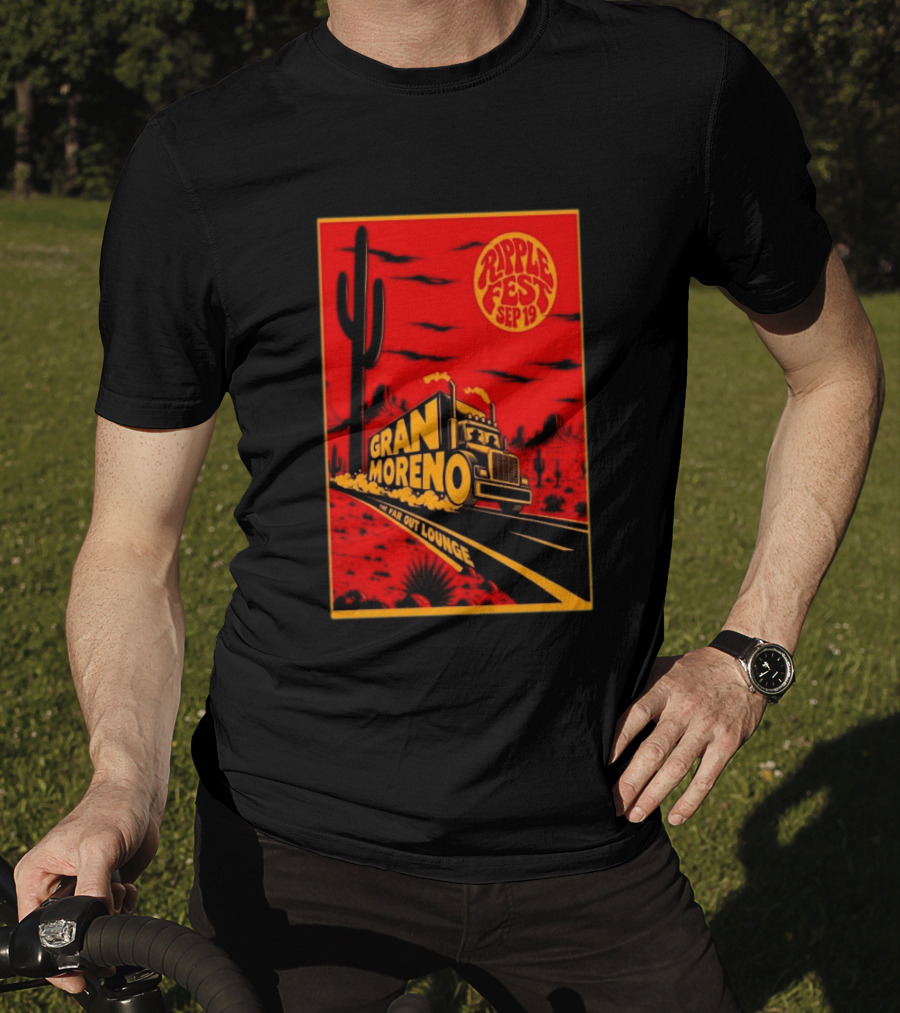 Gran Moreno Ripplefest Texas The Far Out Lounge September 19 2026 T-Shirt