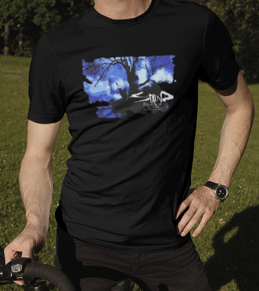 Staind Break The Cycle 2026 25th Anniversary Tour Tree Blue T-Shirt