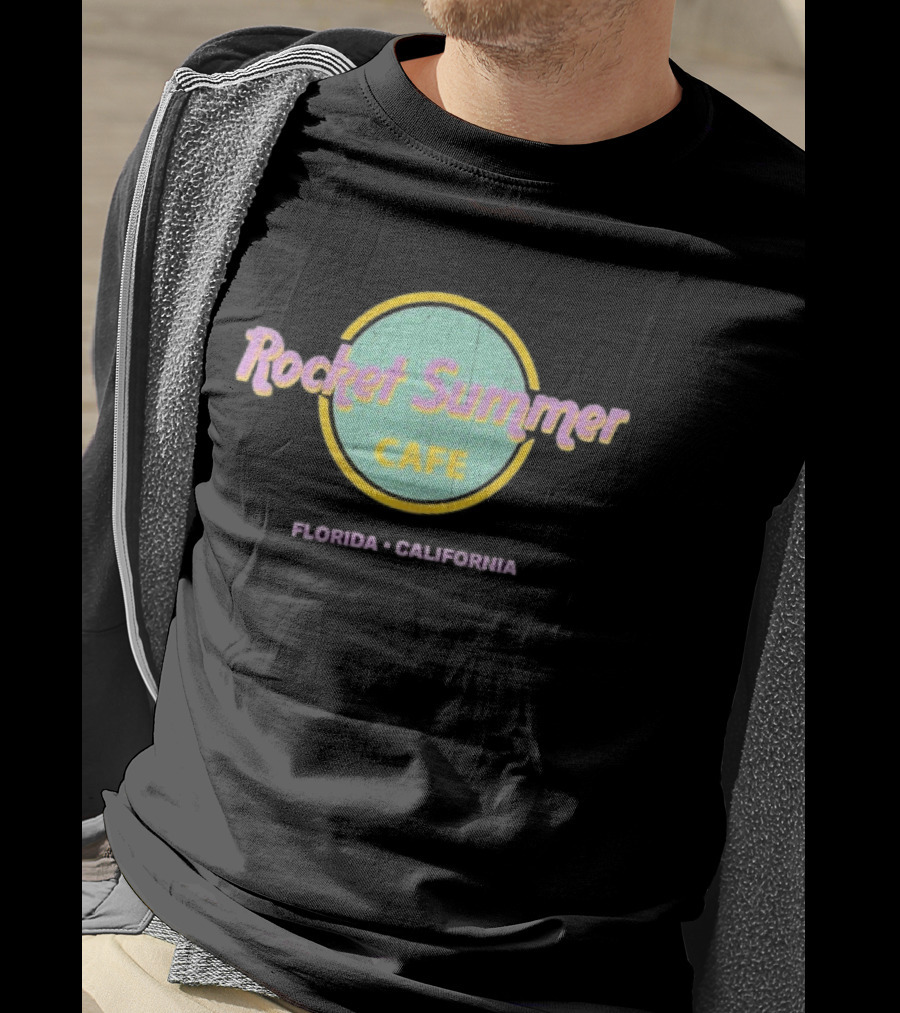 Rocket Summer Cafe Florida California T-Shirt