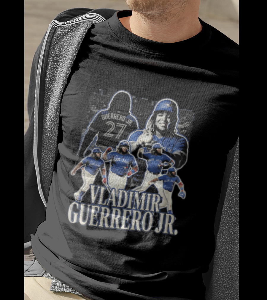 Toronto Blue Jays Vladimir Guerrero Jr. Baseball Player Collage T-Shirt
