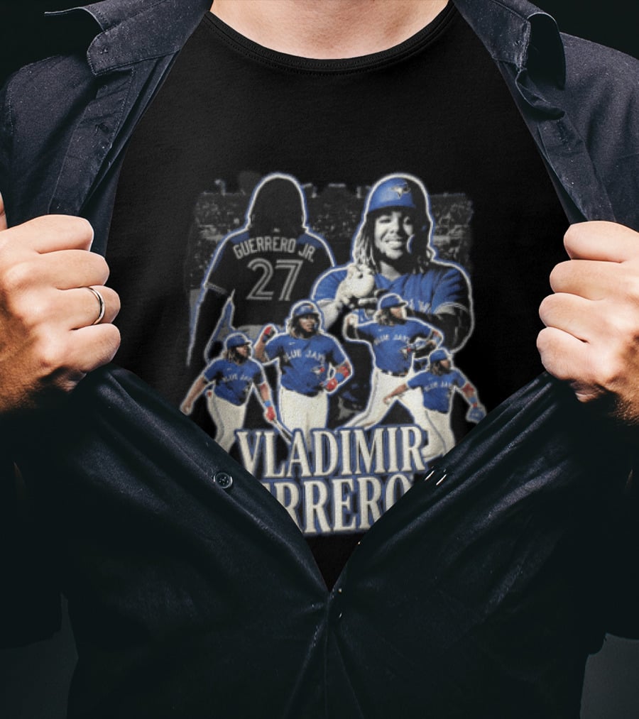 Toronto Blue Jays Vladimir Guerrero Jr. Baseball Player Collage T-Shirt