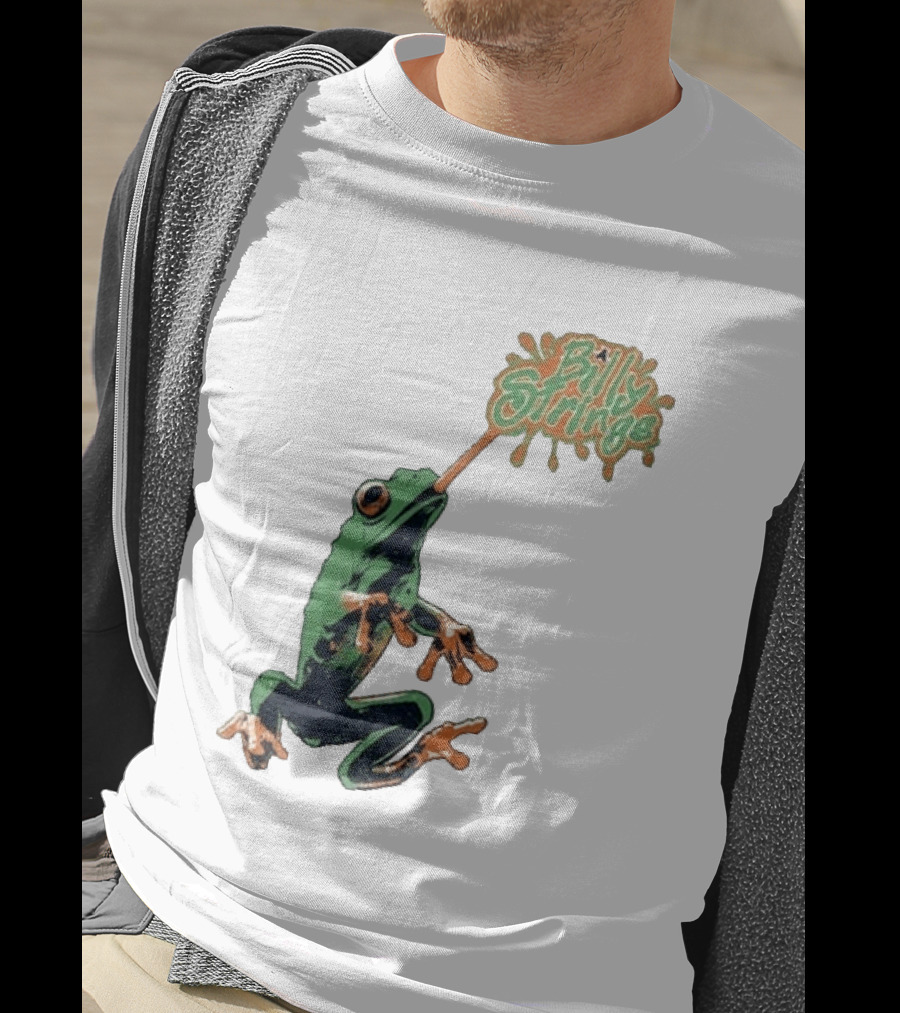 Billy Strings Frog With Orange Tongue And Fruit T-Shirt