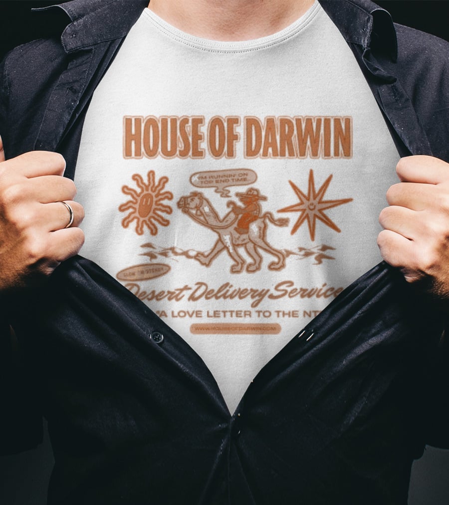 House Of Darwin Stuart Highway Services A Love Letter To The NT Mono T-Shirt