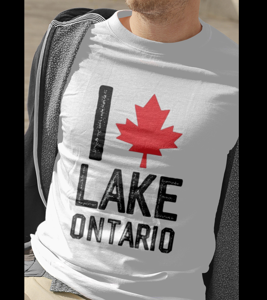 I Love Lake Ontario Maple Leaf Canada T-Shirt
