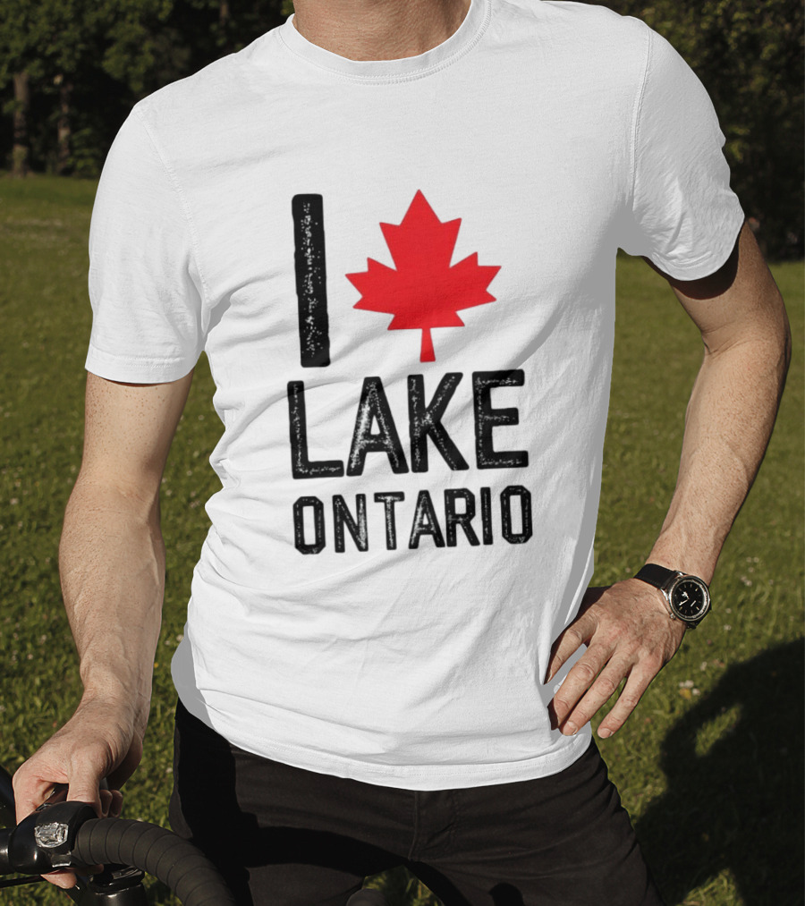 I Love Lake Ontario Maple Leaf Canada T-Shirt
