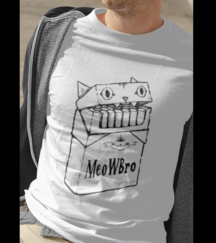 MeoWbro Cat Cigarettes Parody Malboro Pack T-Shirt