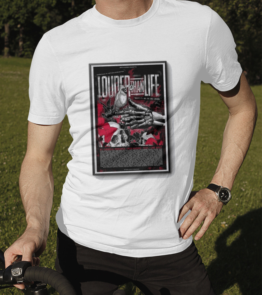Louder Than Life Festival 2026 My Chemical Romance Iron Maiden Tool Limp Bizkit T-Shirt