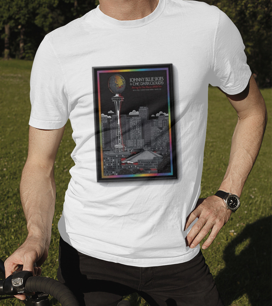 Johnny Blue Skies & The Dark Clouds Meeting For The Moment Seattle 2026 Tour Concert T-Shirt