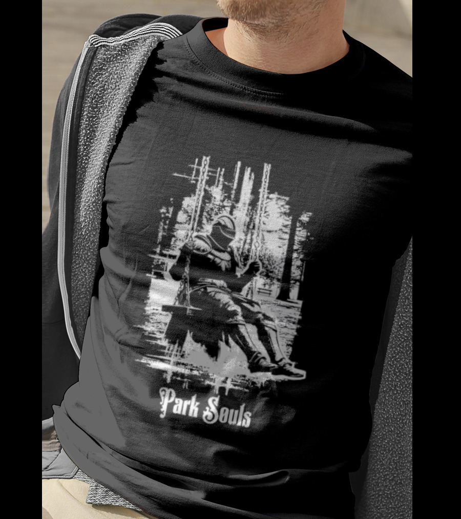 Armored Knight Park Souls Iconic Medieval Warrior T-Shirt