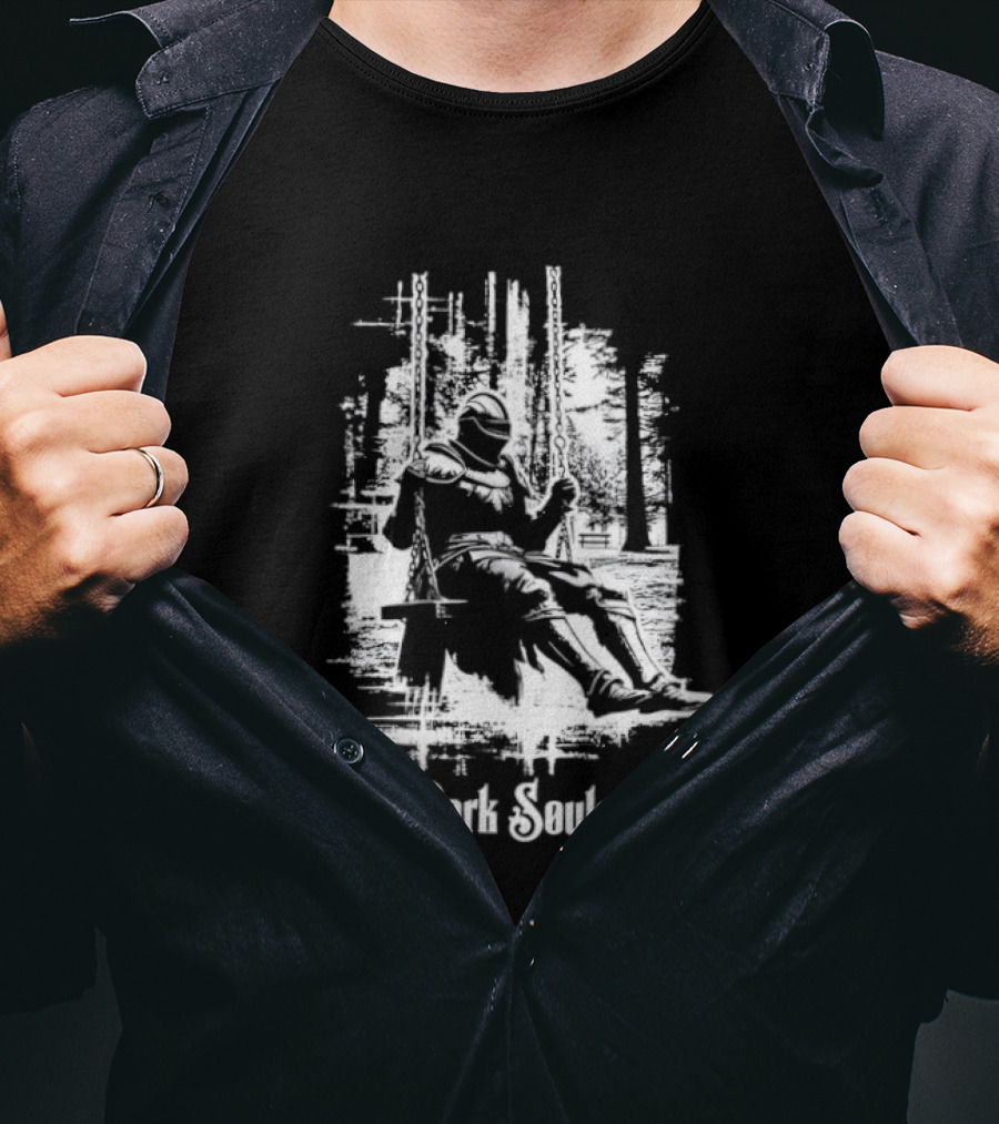 Armored Knight Park Souls Iconic Medieval Warrior T-Shirt