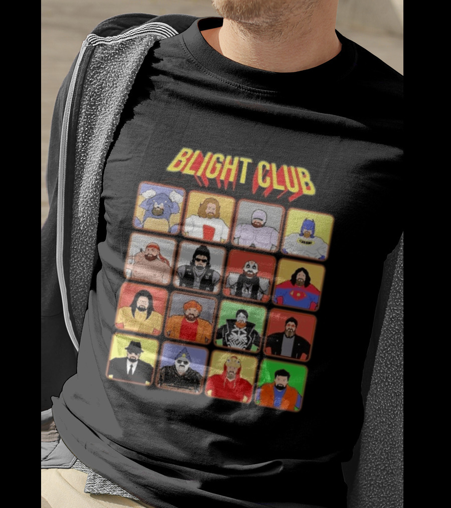 Blight Club Blighty Bunch Iconic Characters Ensemble T-Shirt