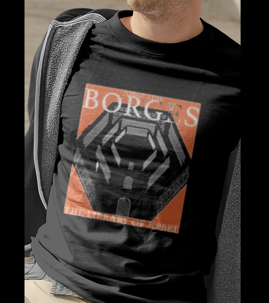 Jorge Luis Borges The Library Of Babel Enter The Night Gallery T-Shirt