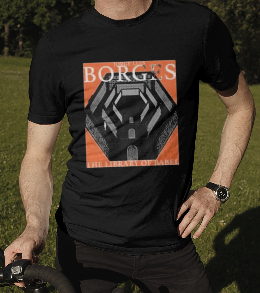 Jorge Luis Borges The Library Of Babel Enter The Night Gallery T-Shirt