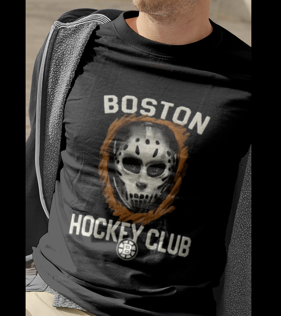 Boston Hockey Club Mask Bruins Foundation T-Shirt