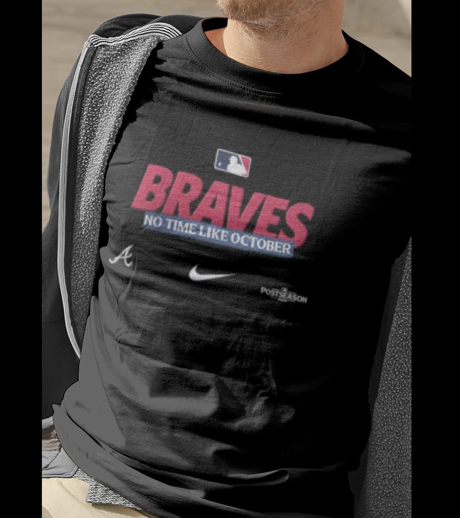 Braves No Time Like October MLB Nike T-Shirt