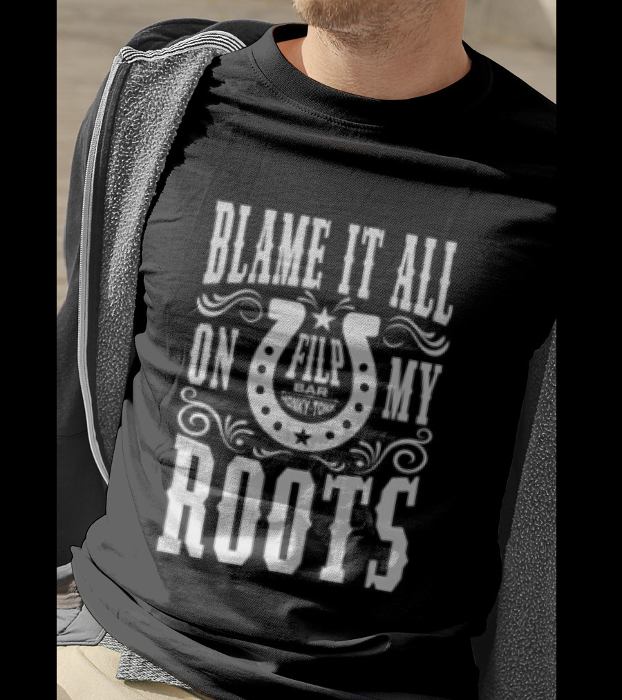 Garth Brooks Blame It All On My Roots Horseshoe Nashville TN Honky Tonk T-Shirt