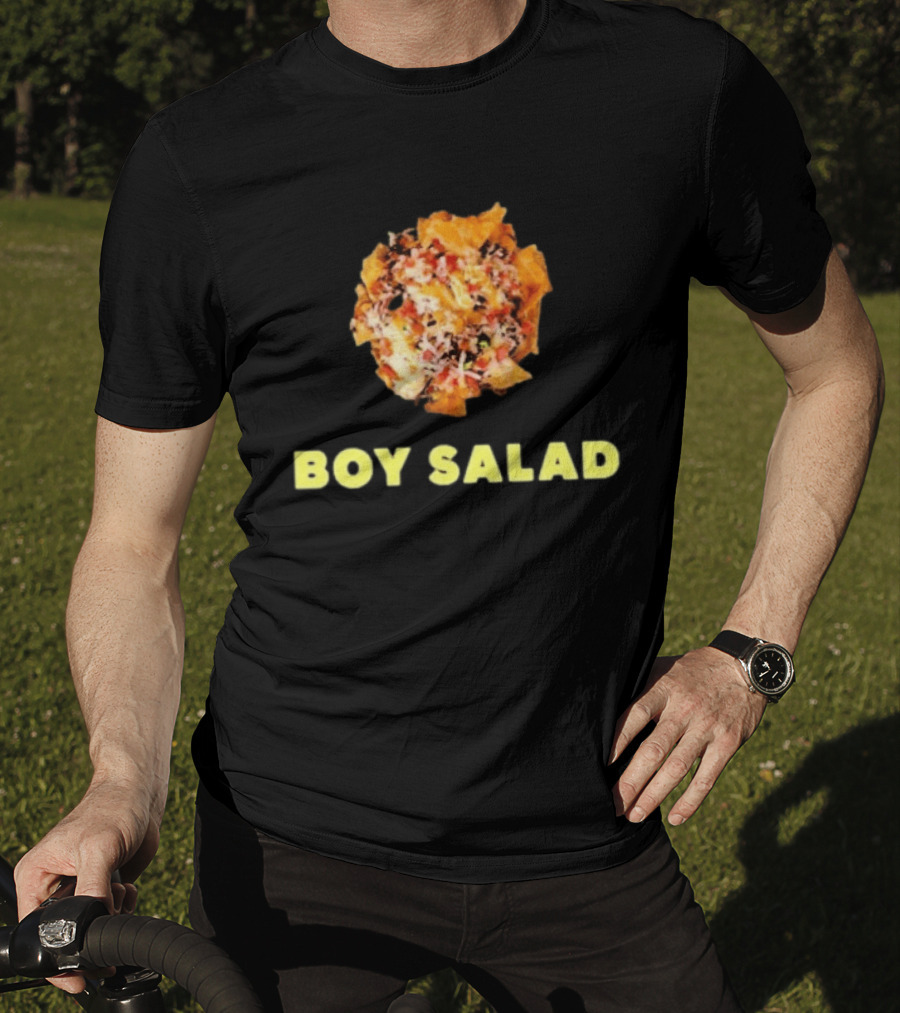 Giant Bomb Boy Salad Colorful Text Nachos T-Shirt