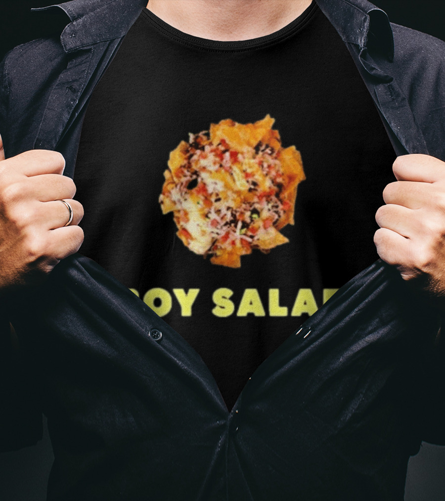 Giant Bomb Boy Salad Colorful Text Nachos T-Shirt