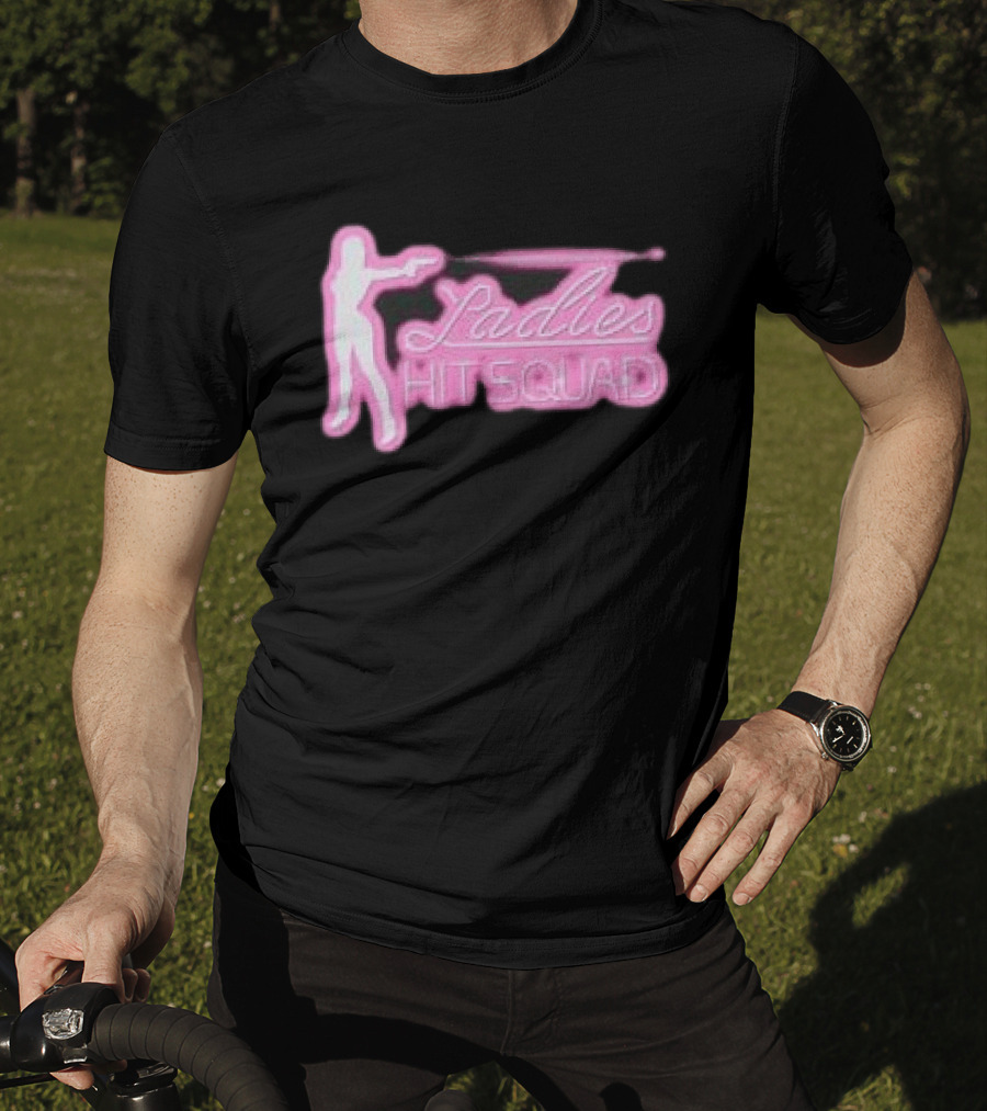 Corteiz Store Ladies Hit Squad Baby Silhouette Pink Neon T-Shirt